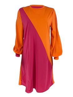 Material: Venetian. 70-80% polyester & spandex.Feature: Color block. patchwork. lantern sleeve. long sleeve. round neck. bodycon. mini dresses.Style: Casual Multicolor Long Sleeve Dress With Splicing, Fitted Long Sleeve Dress With Elastic Sleeves, Fall Long Sleeve Lantern Dress With Elastic Sleeves, Fall Lantern Sleeve Long Dress With Elastic Sleeves, Fall Lantern Sleeve Long Dress, Long Sleeve Patchwork Mini Dress For Fall, Long Sleeve Spliced Mini Dress For Fall, Multicolor Long Sleeve Mini Dress For Fall, Fall Long Sleeve Dress With Lantern Sleeves