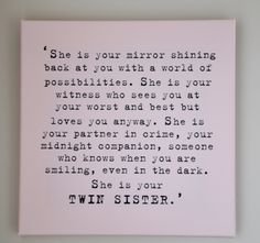 a poem written in black ink on a white paper with the words, she is your mirror shining back at you with a world of possibilities