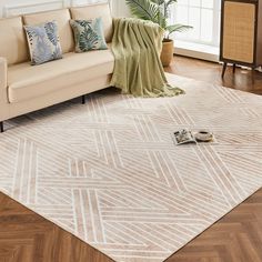 PRICES MAY VARY. 6x9 Area Rugs - This washable area rug 6x9 for living room geometric style consisting of a beige base and white lines is a worthy choice. This 6x9 area rug is soft and cozy to the touch and has a stunning modern style design. The neutral area rug 6x9 washable area rug suits a variety of home decor styles. The short pile is not prone to dust and lint accumulation. Overall this washable 6x9 rugs is durable, stain and slip resistant, perfect for living rooms, bedrooms and entryways Non Slip Washable Area Rugs 6x9 - This washable 6x9 area rug modern style has a thoughtful non-slip design. No need to worry about slipping, which is very important for family members. You can place this 6x9 rug in high-traffic living rooms and entryways and it will do the job perfectly 6x9 Washabl Rugs 6x9, Rugs 5x7, Living Room Geometric, Rugs 8x10, Neutral Area Rug, 8x10 Area Rug, Area Rug For Bedroom, 6x9 Rug, 8x10 Rug