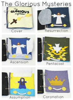 Rosary Quiet Book Pattern - Catholic Sprouts Easter Religious Crafts