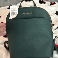 Authentic Michael Kors. Excellent Condition With Tags. Forrest Green Color. Adjustable Straps. Green Backpack With Removable Pouch For Errands, Trendy Green Crossbody Backpack, Casual Green Leather Backpack, Green Standard Backpack For Errands, Green Crossbody Travel Backpack, Casual Green Backpack With Detachable Strap, Green Backpack With Adjustable Strap For Errands, Trendy Green Backpack With Removable Pouch, Michael Kors Backpack