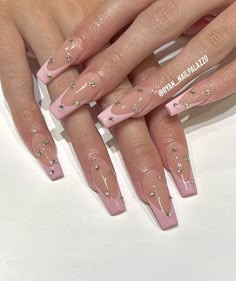 rhinestone pink french acrylic nails inspo Pink french nails, Pink acrylic nails, French Diamante Nails, Acrylic Nails Red, Nails Acrylic Almond, Nails Basic