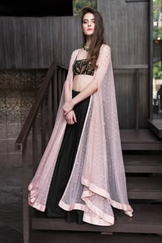 Black Crop Top Skirt, Pink Cape, Sabyasachi Lehenga, Wedding Lehengas, Designer Lehengas, Lehnga Dress, Ritu Kumar, Anita Dongre, Pink Lehenga