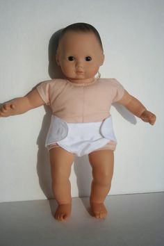 a baby doll that is wearing a diaper