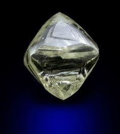 Diamond / gem-grade yellow octahedral crystal / Brazil South American Countries, Crystals Stones