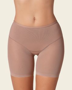 Truly undetectable sheer shaper short#color_857-brown Fitted Clothes, Shape Your Waist, Post Surgical Bra, Bridal Bra, Compression Bra, Strapless Bralette, Slip Shorts, Compression Garment, African Fashion Women Clothing