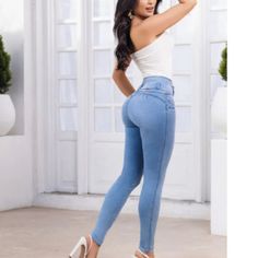 Ofori Esther Authentic Colombian Push Up Butt Lift Jeans 5/6 U.S 10 Colombia Colombian Jeans, Black Jeans Women, Black Jeggings, American Jeans, Boyfriend Denim, Red Jeans, High Waisted Mom Jeans, Patchwork Jeans, J Brand Jeans