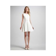 Theory Brings A Slight Edge To The Sweet Bonbi Dress With A Front Zipper. Wear This Ultra-Feminine Frock With Your Favorite Pumps. Bonbi Style In Navarra Crepe. Off-White. Round Neckline; Front Zip. Sleeveless; Wide Shoulder Coverage. Fitted Through Hip. Flared Skirt; Hem Falls Above Knee. Viscose/Virgin Wool/Spandex. Imported. Final Sale. Never Worn; Still Has Tag On It. Non Smoking And No Pet Home. White A-line Sleeveless Dress For Casual Wear, White Sleeveless Dress With Flattering Silhouette, Feminine White A-line Sleeveless Dress, Chic White Mini Dress With Flattering Silhouette, Spring Structured Mini Dress, Spring Structured Dresses, Elegant A-line Mini Dress For Casual Events, Flattering A-line Sleeveless Dress For Spring, Fitted White Sleeveless Dress For Casual Wear