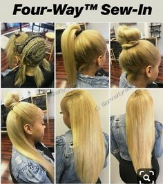 Hair Installation Styles, Hair Installation, Sew In Weave Hairstyles, Blonde Weave, Hype Hair, Weave Hairstyles Braided, Sew In Hair Extensions, Sew In Weave