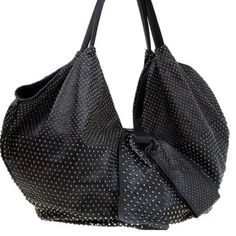 Valentino Rare Studded 360 Bow Hobo Black Bag Nappa Leather Rare $2695 Luxury Large Capacity Hobo Bag For Errands, Designer Large Capacity Shoulder Bag For Evening, Designer Evening Bucket Bag With Large Capacity, Designer Bucket Bag For Evening With Large Capacity, Designer Large Capacity Bucket Bag For Evening, Designer Large Capacity Satchel For Evening, Designer Large Capacity Hobo Bag, Luxury Handheld Hobo Bag For Errands, Luxury Shoulder Bag With Gunmetal Hardware And Double Handle