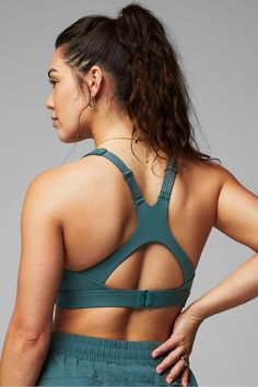 Full-Sprint High Impact Sports Bra Fabletics green female Activewear >> Womens >> Sports Bras >> High Impact regular Running Adjustable Straps/Back Closure Green Sports Bra With Built-in Padding For Training, Green Athleisure Sports Bra With Built-in Padding, Green Sports Bra With Built-in Padding, Green Activewear With Built-in Padding For Gym, Green Sports Bra For Training, Green Sports Bra For Sports, Green Moisture-wicking Sports Bra For Training, Green Sportswear Activewear For Sports, Green Sportswear Sports Bra