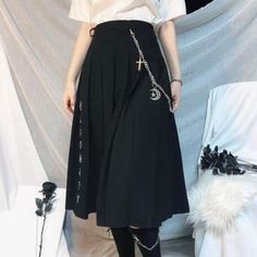 Brand Name: RuibbitMaterial: CottonMaterial: LanonOrigin: CN(Origin)Age: Ages 18-35 Years OldSilhouette: A-LineDecoration: EmbroideryGender: WOMENModel Number: 1Waistline: empirePattern Type: PrintStyle: Preppy StyleDresses Length: Mid-Calf Black Harajuku Style Skirt, Black Emo Skirt For Cosplay, Black Emo Style Skirt For Party, Black Emo Style Party Skirt, Black Emo Skirt For Party, Black Emo Party Skirt, Spring Alternative Style Skirt For Cosplay, Harajuku Black Pleated Skirt, Black Punk Skirt For School