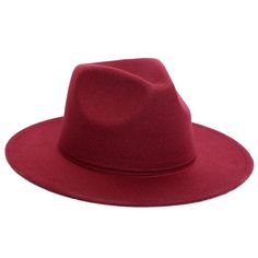 Wide Brim Vintage Fedora and Panama Hat-Hats-Innovato Design-Wine Red 2-Innovato Design Womens Felt Hat, Brim Hats For Women, Style Alt, Fedora Fashion, Mens Hats Fashion, Womens Fedora, Mens Sun Hats, Fedora Hats, Brim Hats