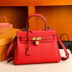 Free U.S. shipping. Style: Commuting , color:Red, suite for season：Spring, Summer, Autumn, Winter ，Anniversary, Going out, Material Genuine Leather, Red Leather Handbags Satchel Bags Leather Shopping Bags With Lock, Luxury Red Bag With Lock, Tote Bag With Lock, Elegant Red Bags With Lock, Top Handle Satchel With Hasp Closure For Shopping, Red Top Handle Bag With Lock, Chic Shoulder Bag With Lock For Shopping, Designer Shoulder Bag With Hasp Closure For Daily Use, Luxury Red Bag With Hasp Closure