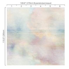 Watercolor Abstract Wall Mural in Pastel Multi Pastel Modern Wallpaper, Watercolor Wash Wallpaper, Ombre Watercolor Wallpaper, Mural Texture, Abstract Wall Mural, Watercolor Mural, Transitional Contemporary, Morning Mist, Pink Green Yellow