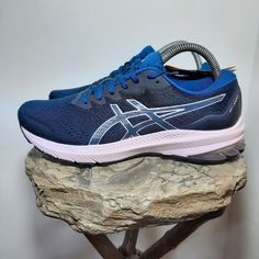 Nwt Asics Gt-1000 11running Shoes Mako Blue/Barely Rose 1012b197 Women Size 6.5. Asics Trail Running Shoes With Cushioning, Asics Trail Running Shoes With Advanced Cushioning, Asics Trail Running Shoes For Running, Blue Athleisure Trail Running Shoes With Boost Midsole, Asics Sneakers With Gel Cushioning For Marathon, Asics Trail Running Sneakers With Boost Midsole, Blue Asics Sneakers For Trail Running, Asics Blue Sneakers For Trail Running, Asics Lace-up Running Shoes For Sports