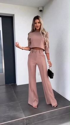 This chic set is the perfect blend of sophistication and comfort. The jacket features a timeless design with a tailored fit, while the high-waisted straight pants offer a flattering silhouette. Straight Pants, Timeless Design, Pants Set, High Waist, Solid Color, High Waisted, Pants, Color, Design