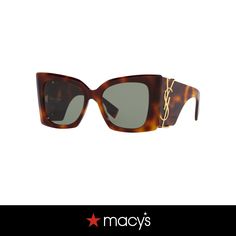 in stock Luxury Tortoiseshell Sunglasses With Polarized Lenses, Luxury Tortoiseshell Polarized Sunglasses, Luxury Eyewear, Tortoise, Women's Accessories, Sunglasses Women, Saint Laurent, Shoe Accessories, In Store