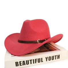 How many of you strive to spruce up your lifestyle? Opt for this cowboy hat. It is designed to provide extra sun protection with its wide brim feature, making it perfect for outdoor activities. This formal cap, made of high-quality wool, is highly appreciated by both boys and girls for its solid pattern work. A total necessity for your and your little one's wardrobe! Trendy Flat Brim Hats For Western-themed Events, Wide Brim Fedora For Country Events, Solid Brimmed Rodeo Hats, Trendy Fedora Sun Hat For Outdoor, Casual Wide Brim Hat For Western-themed Events, Trendy Fedora For Rodeo With Short Brim, Casual Sun Hat With Flat Brim For Western-themed Events, Trendy Fedora With Short Brim For Rodeo, Solid Flat Brim Hat For Rodeo