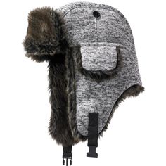 Winter is no match for our extra large fur trim hat that fits just snug enough to stay on but not enough to feel tight. The side flaps keep your ears warm no matter how low the temperature is. Size: big - 3xl/4x. Color: grey marl. Gender: male. Age Group: adult. Pattern: Solid. Material: Polyester. Winter Hunting Hats With Adjustable Fit, Adjustable Winter Hunting Hat, Winter Hunting Cap, Insulated Brimmed Winter Hats, Winter Outdoor Hat With Faux Fur Trim, Faux Fur Winter Hat With Ear Flaps, Winter Faux Fur Hats With Ear Flaps, Warm Faux Fur Hats With Ear Flaps, Casual Winter Hunting Hats