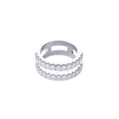 This cool-toned ring strikes the perfect balance between modernity and timelessness. Whether you're looking to make a statement or simply add a touch of refinement to your collection, the Half Eternity Band Ring is your ultimate style companion. 925 sterling silver Cubic zirconia Stone size: 1.5mmx15pcs Timeless Wide Band Open Ring, Elegant White Gold Wide Band Ring For Everyday, Modern Thick Band Diamond Ring For Formal Occasions, Modern Diamond Ring With Thick Band For Formal Occasions, Modern Rings With Thick Band And Tension Setting, Elegant Jewelry With Thick Band Tension Setting, Modern Jewelry With Vs Clarity Round Band, Modern Adjustable Round Bands, Modern Rings With Vs Clarity In Round Band