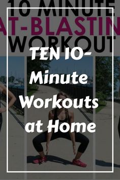 TEN 10-Minute Workouts at Home Every Day Workout At Home, Easy Workouts For Beginners, Youtube Workout Videos, 45 Minute Workout