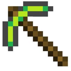 Minecraft Papercraft Emerald Pickaxe, Life Size (unofficial) Minecraft Diamond Pickaxe, Diamond Pickaxe, Minecraft Diamond, Minecraft Printables, Minecraft Party Ideas, Minecraft Birthday Party, Minecraft Birthday, Minecraft Pixel Art, Minecraft Party