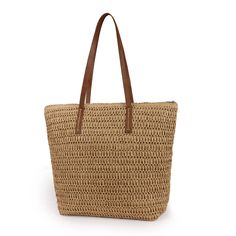 PRICES MAY VARY. Premium Material: This women straw bag is made of natural straw with polyester cloth lining, which is so lightweight to carry. And it is handwoven by experienced craftsmen for high durability Large Size: The dimensions of straw handbags for women are around 13" H x 11.8" W x 6.3" D; Handle drop approx. 10". As the handbag is handmade, sizes may differ slightly, making every bag unique Structure: This beach bag includes a spacious main compartment and an interior slip pouch. It f Cheap Straw Tote Bag For Women, Cheap Trendy Straw Shoulder Bag, Cheap Everyday Pouch Straw Bag, Cheap Beachy Shoulder Bag For Everyday Use, Luxury Tote Straw Bag For Errands, Cheap Everyday Straw Bag For Summer, Cheap Everyday Shoulder Bag For Beach Season, Cheap Vacation Shoulder Bag With Detachable Handle, Cheap Rectangular Straw Bag For Day Out