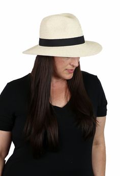 Get your hat-i-tude on with this classic wide brim fedora hat for women. Soft, comfy, crushable and packable with a 50+ UPF sun protection factor. A great summer travel hat with a sophisticated look. Scroll down for video! 3.5 inch brim in front shades your eyes and provides ample sun protection without being overpowering. Tapers slightly to 3 inches in the back to clear your collar and headrest while driving. 50+ UPF sun protection factor. Only 1/50th of the sun's UV radiation can penetrate thi Cotton Head Scarf, Fedora Hat For Women, Summer Fedora, Fedora Hat Women, Travel Hat, Wide Brim Fedora, Sun Hats For Women, Hat For Women, Fedora Hat