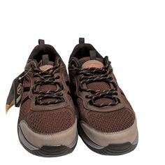 Khombu Men’s Cayenne 2 Water & Slip Resistant Laces Hiking Shoes Khombu Cayenne 2 Trail Shoes’ Lightweight Mesh Uppers Shaft Slip Resistant Shoes For Walking, Work And Outdoors. Size: 10 Color: Brown Features: Comfortable Water-Resistant Secure Lace-Up Design On & Off With Ease Comfort Made With Cushioned, Top-Grade Synthetic Materials Slip-Resistant Shoes Will Keep You Comfy And Stylish All Day. Breathable Uppers Let Your Feet Breathe To Keep Them Comfy Thermoplastic Elastomers Sole Condition: Brown Slip-resistant Walking Shoes For Hiking, Brown Breathable Slip-on Walking Shoes, Breathable Brown Walking Shoes With Round Toe, Brown Breathable Walking Shoes With Round Toe, Breathable Brown Walking Shoes, Casual Slip-resistant Sneakers For Outdoor Work, Brown Sneakers For Outdoor Work With Cushioned Footbed, Brown Sneakers With Cushioned Footbed For Outdoor Work, Brown Breathable Synthetic Walking Shoes