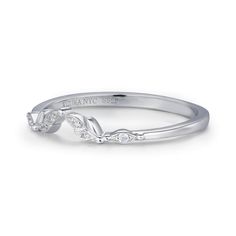 A versatile stacking band that will add a touch of radiance to your jewelry collection. The band is beautifully patterned with leaves and accented with sparkling gems, Gleam Band is the perfect option for any special occasion. It is delicately made to match your favorite ring, but it may also magnificently gleam on its own. Just as the leaves evolve and bloom, may this ring serve as a reminder to grow, thrive, and shine brightly in every chapter of your journey. ✦ Available in both 14K white gol Classic Stackable Diamond White Jewelry, Elegant Double Band Jewelry With Single Cut Diamonds, Elegant Bracelet With Decorative Band For Anniversary, Elegant Cubic Zirconia Stackable Rings With Open Band, Elegant Stackable Rings With Diamond Accents In Cubic Zirconia, Elegant Silver Stackable Rings, Stackable Open Band Cubic Zirconia Jewelry, Elegant Stackable Cubic Zirconia Jewelry, Stackable Cubic Zirconia Open Band Jewelry