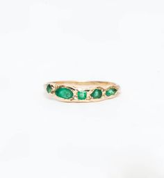 Journey Treasure Emerald Ring | Misa | No.3 Emerald Ring With Bezel Setting For May Birthstone, Green Emerald Ring With Bezel Setting, Green Emerald Rings With Bezel Setting, Green Emerald Ring With Bezel Setting For Promise, Nature-inspired Green Oval Emerald Ring, Multi-stone Emerald Diamond Ring For May Birthstone, Green Multi-stone Emerald Ring For May Birthstone, Green Multi-stone Emerald Ring Fine Jewelry, Fine Jewelry Green Multi-stone Emerald Ring