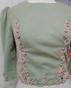 Ladies Blouse Designs, Myanmar Traditional, Flower Button