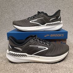 #ad Premium Quality Brooks Hyperion GTS Women Running Sneaker Shoes Size 9 Gunmetal Gray Black White, Fashion Women's Shoes