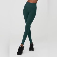 Sold Out Online Description Cut From Our Softest Performance Fabric To Date, The High-Waist Alosoft Lounge Legging Is Seriously Comfy & So On-Point For Practice & Beyond. Ribbed Details At The Waistband & Cuffs And A Sweet, Contouring Back Seam For Added Lift Give This Forever-Fave Status. Super-Velvety Performance Alosoft With Back Contouring On-Trend High Waist & Cool Ribbed Details Designed & Uniquely Fit To Flatter Every Size Wear-Tested By Our In-House Team For The Perfect Fit Fabrication V Midnight Green, Alo Yoga Pants, Alo Yoga, Performance Fabric, Yoga Pants, Green Color, Design Details, Pant Jumpsuit, Comfort Fit