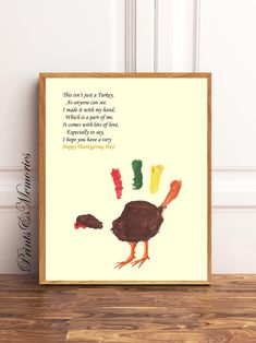 a turkey hand print with the words, this isn't just thanksgiving