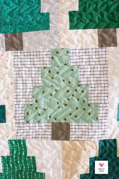 Quilty Trees is a modern quilt design from Emily Dennis of quiltylove.com. It’s a nice stash friendly quilt as you can use fat eighths, fat quarters or even your fabric or scrap stash for it. Beginner friendly and includes instructions for four sizes. Trees Quilt, Tree Quilt