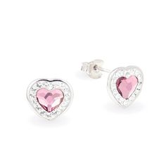 "These earrings are part of our \"Brilliance Heart\" collection. They are in a heart form, which follows the shape of the big central crystal, surrounded by a combination of small clear crystals. These earrings would make the perfect gift for a birthday, Christmas, Valentine's Day or for any special gifting occasion. They would also make a lovely treat for yourself. Earrings Information: -Base Metal: High Quality Sterling Silver (925) -Crystals: Swarovski® -Handmade -Length: 10 mm / 0.4 in -Thes Heart Pendant Cubic Zirconia Earrings For Valentine's Day, Cubic Zirconia Heart Pendant Earrings For Valentine's Day, Valentine's Day Heart Pendant Cubic Zirconia Earrings, Valentine's Day Heart Cut Sparkling Earrings, Valentine's Day Sparkling Heart Cut Earrings, Sparkling Heart Earrings For Gift, Heart-shaped Crystal Earrings For Valentine's Day, Sparkling Heart-shaped Earrings For Gift, Sparkling Heart Cut Earrings For Gift