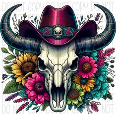 Western Boho Cow Skull Bright Floral Dtf Transfer Rtp Transfers Boho Cow Skull, Western Easter, Easter Designs, Cow Skull, Easter Design, Flower Paintings, Western Boho, Boho Designs, Boho Floral