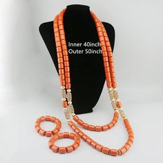 Elevate your Nigerian wedding or party look with this Bead Jewelry. Handcrafted with care, these jewelry pieces add a touch of color and cultural significance to your ensemble, making you stand out with traditional elegance. Elegant Round Jewelry With 108 Beads, Traditional Jewelry For Ceremonies With Round Beads, Traditional Jewelry With Round Beads For Ceremonies, Traditional Round Beads Jewelry For Ceremonies, Traditional Round Beaded Jewelry For Ceremonies, Wedding Jewelry With 108 Beads, Colorful Round Beads Jewelry For Traditional Ceremonies, Traditional Jewelry With Round Beads For Formal Occasions, Traditional Orange Jewelry For Ceremonies