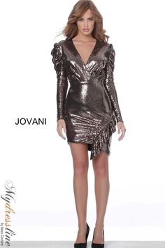 Jovani 03832 Amazing evening dress at a fraction of the price! Tropical Print Maxi Dress, Metallic Shorts, Jovani Dresses, Puff Long Sleeves, Short Homecoming Dress, Party Dress Short, Elegant Dresses Long, Maxi Dress Formal, Stretchy Dress