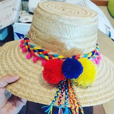 SOMBRERO WAYUU DECORADO beautiful hat decorated with weave Wayuu ...