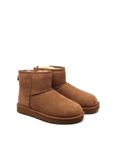 UGG® Classic Mini II Chestnut - Dear Lucy Classic Mini Uggs, Uggs Classic Mini, Uggs Mini, Mini Uggs, Ugg Classic Mini Ii, Ugg Booties, Chestnut Uggs, Overlock Stitch, Classic Ugg Boots