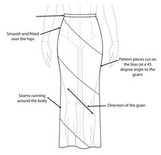 the back view of a woman's dress with its measurements and instructions on it