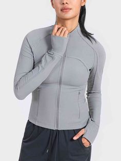 ⚠️NOTE: 10 Day shipping on this item not counting weekends or holidays. This item is listed under "worth the wait" section on our website Features: Basic style Thickness: Normal Material composition: 78% nylon, 22% spandex Care instructions: Machine wash cold. Tumble dry low. Imported Product measurements: 4: front length 19.7 in, sleeve length 29.8 in, bust 30 in 6: front length 20.3 in, sleeve length 30.4 in, bust 31.6 in 8: front length 20.9 in, sleeve length 31 in, bust 33.2 in 10: front len Sports Nylon Outerwear With High Stretch, High Stretch Nylon Outerwear For Sports, High Stretch Nylon Sports Outerwear, Fitted Functional Track Jacket For Sports, Fitted Sporty Outerwear For Outdoor Activities, Fitted Sporty Outdoor Outerwear, Sporty Fitted Outdoor Outerwear, Sporty Fitted Outerwear For Outdoor, Fitted Nylon Sports Outerwear