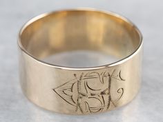 Fine Gold Jewelry, Masonic Ring, Gold Signet Ring, Gold Monogram, Antique Rings, Signet Ring, Estate Jewelry, Band Ring, Vintage Sterling Silver