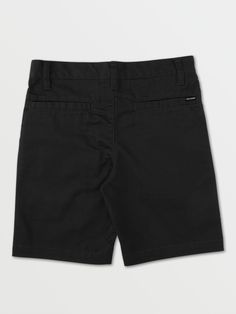 - Zip fly with button closure
 - 4 pocket construction
 - Solid color
 - Imported Black Cotton Bottoms With Button Closure, Black Cotton School Shorts, Black Cotton Shorts For School, Casual Black Shorts With Button Closure, Casual School Bottoms With Button Closure, Classic Black Shorts With Belt Loops, Black Shorts For School, Black Short Bottoms For School, 17 Black