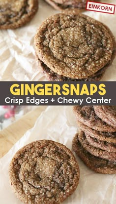 ginger snaps crisp edges and chewy centers are the perfect treat for any holiday gathering