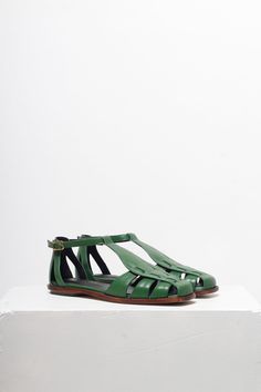 Ida Green Leather Fisherman Sandals – Mafalda Leather Fisherman Sandals, Prada Green, Fisherman Sandals, August Birthstone Jewelry, July Birthstone Jewelry, Gifts For New Mums, Jewelry Ring Box, Leather Mary Janes, Pearl Jewellery Earrings