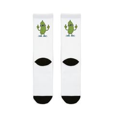 These Funny Pickle socks are perfect for those who love quirky and unique accessories. The playful design adds a touch of humor to your everyday outfit, making you stand out from the crowd. These crew socks are made of a durable and comfortable polyester, acrylic, nylon, and spandex blend, ensuring they retain their shape and are lightweight. With universal sizing, they fit women's sizes 5-15 US and men's sizes 3-13 US. These socks are a fun addition to your wardrobe and make a great gift for any occasion. Product features - Polyester, acrylic, nylon, and spandex blend for strength and quick drying - Lightweight and soft to touch material - One size fits all: 15.5" × 3.3" - Universal size: women's sizes 5-15 US, men's sizes 3-13 US - Durable and comfortable 200 needle knit fabric Care inst Socks Cute, Fun Dress, Foodie Gifts, Unique Accessories, Dress Socks, Everyday Outfit, Socks And Hosiery, Saint Louis, Cute Food